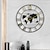 billige Veggdekor-stort verdenskart veggklokke metall minimalistisk moderne klokke rund stille ikke-tikkende batteridrevne veggklokker til stue hjem kjøkken soverom kontor skoleinnredning