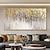 levne Abstraktní malby-abstraktní zlatá fólie olejomalba na plátně velká ručně malovaná nástěnná malba zlatá fólie minimalistická zakázková malba moderní umělecká díla pro výzdobu obývacího pokoje