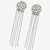 ieftine Cercei-Pentru femei Cercei Picătură Franjuri Prețios Stilat Lux Diamante Artificiale cercei Bijuterii Argintiu Pentru Nuntă Petrecere 1 pereche