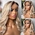 cheap Human Hair Lace Front Wigs-Remy Human Hair 13x4 Lace Front Wig Free Part Brazilian Hair Wavy Blonde Wig 130% 150% Density Ombre Hair  Pre-Plucked For Women Long Human Hair Lace Wig