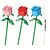 זול פסלים-1 יחידת ורדים אבני בניין, צעצועי פרחים צבעוניים, זר קישוט, מתנה, הרכבה אבני בניין