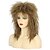 cheap Historical Wigs-Women Men Long Curly Light Brown Wig 70s 80s Rocker Mullet Costume Wig Carnival Cosplay Party Wig Halloween Wigs