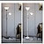 cheap LED Floor Lamp-Adjustable Black Floor Lamp with Reading Light Susan Modern Standing Lamp for Living Room/Office Lamp 72&quot; Tall - 150-watt with Side Reading Light Corner Lamp