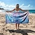 economico set di asciugamani da spiaggia-telo mare serie ocean 100% microfibra comode coperte grandi 80 cm x 160 cm stampa 3D modello mare asciugamano telo da bagno telo da spiaggia coperta