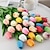 cheap Event &amp; Party Supplies-10pcs Lifelike PU Tulip Artificial Flowers: Perfect for Home Decor, Wedding Decorations, and Events - Realistic Feel Tulips for Added Elegance