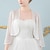 cheap Bridal Wraps-Women&#039;s Wrap Bolero Shrug Bridal&#039;s Wraps Elegant Vintage 3/4 Length Sleeve Chiffon Wedding Wraps With Pure Color For Wedding Summer