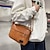 cheap Men&#039;s Bags-Men&#039;s Crossbody Bag Messenger Bag PU Leather Daily Zipper Large Capacity Solid Color Black White Brown