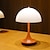 cheap Table Lamps-Aluminum Table Lamp Mushroom Shaped Rechargeable Stepless Dimming Indoor Bedroom Restaurant Bar Decoration Atmosphere Lamp Type-C