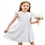 billige Festkjoler-jentekjole tilfeldig volang ermeløs en linje sommerkjoler med lommer 4-12 år