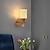 Недорогие Настенные светодиодные светильники-Настенный светильник для помещения, акриловый металлический светильник, роскошный прикроватный светильник для спальни, ночник для отеля, КТВ, теплый белый свет, 110-120 В, 220-240 В