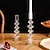 Χαμηλού Κόστους Κεριά &amp; Κηροπήγια-διάφανη γυάλινη θήκη κεριών: ιδανική για ρομαντικά δείπνα υπό το φως των κεριών, σκηνικά φωτογράφισης γάμου, διακόσμηση σπιτιού για τραπέζια σαλονιού, προσθέτοντας κομψότητα σε κάθε σκηνικό