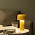 abordables Lámpara de mesa-Lámpara de escritorio recargable inalámbrica con forma de seta, dormitorio interior, sala de estar, restaurante, atmósfera tipo c, lámpara de atenuación de 3 niveles