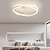 זול אורות מאוורר תקרה-אור תקרה led מאוורר אור פשוט נורדי חכם בסגנון אקריליק מתכת חדר שינה סלון סלון אור חם 1-אור 60 ס&quot;מ 110-120v 220-240v