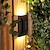 billiga Utomhuslampetter-2 st solar trapplampor, 6 pärlor utomhus innergård trädgård staket dekorativa vägglampor