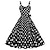 billiga Historiska- och vintagedräkter-retro vintage 1950-tal rockabilly klänning svängklänning kvinnors karneval dagliga slitage klänning