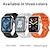 baratos Smartwatch-TK23 Relógio inteligente 2.02 polegada Relógio inteligente Bluetooth Podômetro Aviso de Chamada Monitor de frequência cardíaca Compatível com Android iOS Feminino Masculino Suspensão Longa Chamadas