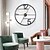 voordelige Muuraccenten-creatieve smeedijzeren wandklok woonkamer licht luxe kunst huis cadeau decoratie wandklok eenvoudige wandklok 60cm