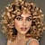 abordables Pelucas sintéticas de moda-Pelucas afro rizadas con flequillo pelucas rubias grandes para mujeres