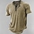 tanie Męskie koszulki casual-Męskie Koszula Henley Koszulki Graficzny Cyfra Henley Druk 3D Na zewnątrz Codzienny Krótki rękaw Przycisk w dół Nadruk Odzież Moda Designerskie Wygodny