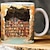 お買い得  マグカップ＆カップ-3D本棚マグ - 図書館棚カップ、面白い図書館本棚マグ、本好きのコーヒーマグ、本棚の壁の穴のラテマグ、創造的な空間デザインの多目的セラミックマグ