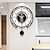 billige Vægtoner-sort/hvid moderne vægur 3d hult design pendul lydløst metal pointer display rundt hængende ur stue vægindretning 35 43 50 cm