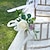 preiswerte Herr und Frau Hochzeit-4 Stück Hochzeitsgang-Blumendekorationen für die Zeremonie, Stuhllehnenblumen-Set, 4 Stück, rosa Hochzeitsgang-Blumendekorationen, Brautparty mit künstlichem Blumenstrauß