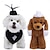 economico Vestiti-Cane Gatto Abito da sposa Carino Casual Inverno Traspirante Morbido Lavabile Confortevole All&#039;aperto Ricevimento di matrimonio Casual Quotidiano Abbigliamento per Cani for Bichon Frisé Volpino di