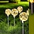 billiga Pathway Lights &amp; Lanterns-2 st solenergi önskebollsljus utomhus innergård gräsmatta vattentät dekoration golvinläggsljus för att lysa upp din innergård