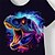 voordelige Tops-Jongens 3D Dinosaurus T-shirt Overhemden Korte mouw 3D-afdrukken Zomer Actief Sport Modieus Polyester Kinderen 3-12 jaar Strakke ronde hals Buiten Casual Dagelijks Normale pasvorm