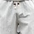 abordables pantalones cortos de lino-Hombre Pantalones cortos de lino Pantalones cortos de verano Pantalones cortos de playa Bolsillo Correa Cintura elástica Plano Comodidad Transpirable Corto Festivos Vacaciones Playa Lino Hawaiano Boho