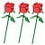 رخيصةأون تماثيل-قطعة واحدة من نموذج زهرة الورد الرومانسي المقترح لعيد الحب الإبداعي، لعبة ربط بسيطة، هدية عيد الفصح