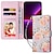 voordelige Samsung-hoesje-telefoon hoesje Voor Samsung Galaxy S24 S23 S22 S21 Ultra Plus A54 A34 A14 Opmerking 20 10 Wallet Card Case met polsband Standaard Kaartsleuf Bloem Bloemen TPU PU-nahka