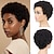 preiswerte Kappenlose Echthaarperücken-Kurze Afro-Perücke aus verworrenem, lockigem Echthaar für Frauen, voll und flauschig, maschinell hergestellte Perücke, Echthaar, Pixie-Schnitt, natürlich aussehende, leimlose Haarersatzperücke,
