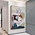 baratos Pinturas Famosas-Confeccionada à Mão Pintura a Óleo Pintados à mão Vertical Famoso Pessoas Moderna Clássico Tela enrolada (sem moldura)