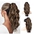 cheap Ponytails-Ponytail Extension Claw Clip Ponytail Extension, Wavy Curly Claw Clip in Ponytail Hair Natural Fake Ponytail Synthetic Hairpiece for Women