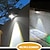 abordables Aplique de pared para exterior-4 Uds luces solares de paso lámpara de paisaje de exterior luz para pared de escalera led impermeable jardín pared barandilla decoración de cerca