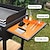 billige picnic og camping tilbehør-silikonegrillmåtte til udendørs gårdhavebrug - non-stick, højtemperaturbestandig, olieafløbsdesign - multifunktionel grillværktøj til madkontakt