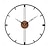 זול קישוטי קיר-שעון קיר אמנות גדול מודרני שעון קיר גדול עיצוב אומנות שעוני קיר עיצוב משרד מינימליסטי מתכת שחורה למטבח חדר שינה שחור 60 ס&quot;מ