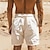 billige Grafiske shortser for menn-soltrykt herre bomullsshorts hawaiiansk shorts strandshorts snøring elastisk midje komfort pustende kort utendørs ferieklær