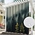 cheap Outdoor Shades-Waterproof Outdoor Curtain Privacy, Outdoor Shades, Sliding Patio Curtain Drapes, Pergola Curtains Grommet Foggy Forest For Gazebo, Balcony, Porch, Party
