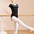 billige Dansetøj til børn-Dansetøj til børn Ballet Trikot / Heldragtskostumer Ren Farve Slidse Pige Ydeevne Træning Kortærmet Høj Bomuldsblanding