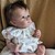 olcso Babák-19 hüvelyk Újjászületett Doll Újjászületett baba baba élethű Ajándék Új design Kreatív Szeretetreméltő Ruhaanyag 3/4 szilikonrudak és pamut teli testek Szilikon vinil ruhákkal és kiegészítőkkel a