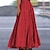 voordelige Maxirokken-Dames Schommel Lange rok Maxi Hoge taille Rokken Met ruches Geplooid Lang Effen Dagelijks Casual / Dagelijks Lente zomer Polyester Elegant Lange Lengte Abrikoos Geel Lichtgroen Blozend Roze