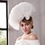 preiswerte Partyhut-Stirnbänder, Hüte, Kopfbedeckung, Sinamay-Zylinder, Schleierhut, Hochzeit, Teeparty, eleganter Retro-Stil mit gespleißtem Tüll, Kopfbedeckung