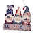 cheap Event &amp; Party Supplies-Patriotic Wooden Craft Door Plaque - Festive Home Decoration Dwarf Gnome Print Hanging Ornament for National Day Celebration Welcome Independence Day with Style For Memorial Day/The Fourth of July