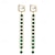 cheap Earrings-Women&#039;s Hoop Earrings Tassel Fringe Precious Elegant Fashion Imitation Diamond Earrings Jewelry Light Green For Wedding Party 1 Pair