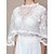 cheap Bridal Wraps-Women&#039;s Wrap Bridal&#039;s Wraps Flower Style Half Sleeve Polyester Wedding Wraps With Lace For Wedding Summer