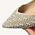 cheap Wedding Shoes-Women&#039;s Wedding Shoes Flats Party Rhinestone Imitation Pearl Flat Heel Pointed Toe Elegant Fashion Microbial Leather Purple Beige