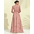 cheap Print Casual Dress-Chiffon Elastic Waist Floral Maxi Dress