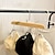 Недорогие Вешалка для одежды-Многофункциональный деревянный подвесной органайзер с 5 крючками: идеально подходит для бюстгальтеров, майок, галстуков, идеально подходит для студенческого общежития - вешалка для одежды с волнистым